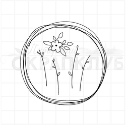 Штамп полувенок