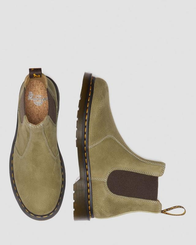 Ботинки Dr Martens 2976 Tumbled Nubuck Muted Olive