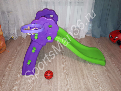 Детская горка "Дубок" PS-0291 баскетбольное кольцо