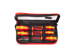 Набор диэлектрических отверток НИО-06-S серия ПРОФИ из стали S2 для работ под напряжением до 1000 В