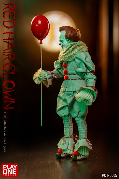 ПРЕДЗАКАЗ - Пеннивайз (Билл Скарсгард, "Оно")  - Коллекционная фигурка 1/12 SCALE Red Hair Clown (POT-0005) - Play One twelve ?ЦЕНА: 12400 РУБ.?