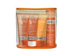 Estel Professional OTIUM Summer Travel Дорожный набор для волос и тела в косметичке 4*100 мл
