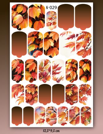 Пленка для маникюра Осень/Зима N-029