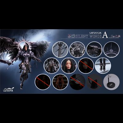 ПРЕДЗАКАЗ - Темный ангел - Коллекционная ФИГУРКА 1/6 Silent Wings Dark Angel (LXF2512A) - Luxifa ?ЦЕНА: 38900 РУБ.?