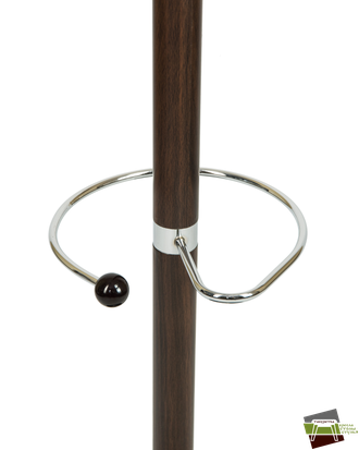 Вешалка напольная LM-Y-238 (черный мрамор, цвет коричневый под дерево)