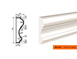 Фасадный молдинг из пенополистирола с покрытием LEPNINAPLAST (Лепнинапласт)  МВ-180/2