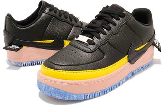 Nike Air Force 1 Jester XX Black Sonic Yellow (Черные)