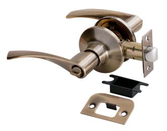 Дверные ручки КНОБ Rucetti (с механизмом) HK-02 WC AB Цвет - Античная бронза