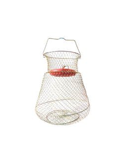 Садок для рыбы металл. с поплавком (диаметр 250мм)