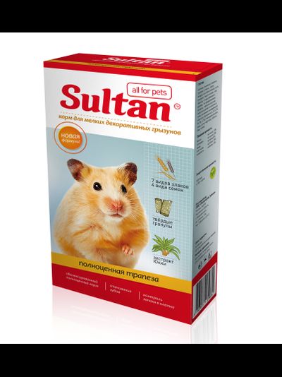 Sultan для мелких декоративных грызунов "Полноценная трапеза" 0,4 кг