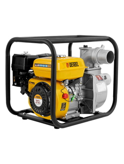 Мотопомпа бензиновая для чистой воды PX-80, 7 л.с, 3", 1000 л/мин, глубина 8 м, напор 30 м Denzel