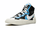 Nike Blazer Sacai Mid Blue сбоку