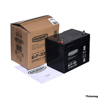 Аккумулятор для ИБП Gelbert 6-F-33 (12V33A/H C20)
