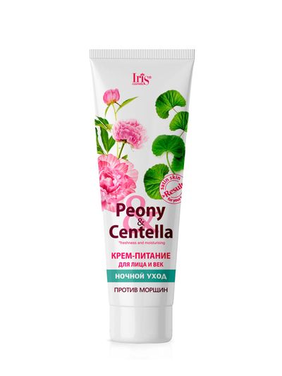 Iris PEONY &amp; CENTELLA Крем-Питание для лица и век НОЧНОЙ Уход, 100мл