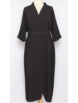 ПЛАТЬЕ  "ШАЛКА ЗАПАХ" чёрное р.48; морская волна р.54