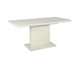 Стол ALTA 140 BEIGE / супер бежевое глянцевое стекло М-City