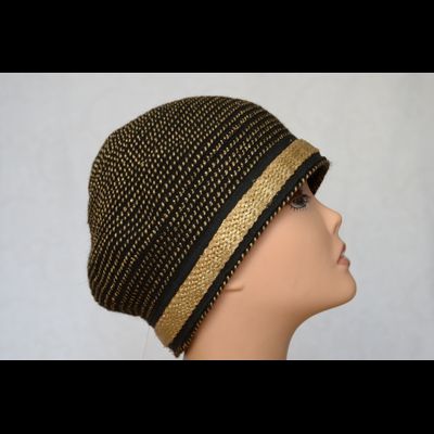 Тюбетейка женская вязаная Италия Vizio 6318 черная