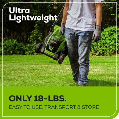 Аккумуляторная газонокосилка Greenworks GD24LM33