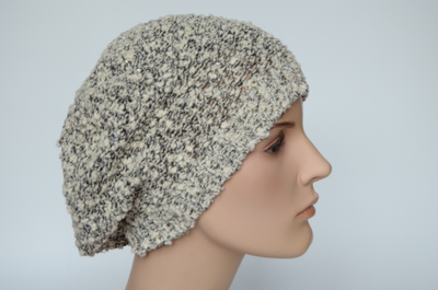 Меланжевый летний берет женский Вицио Италия