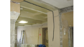 Монтаж вводного кабеля в офисное помещение, г.Воронеж, ул.Пр.Труда.