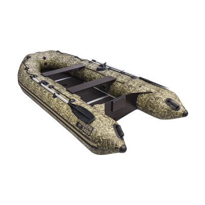 Моторная лодка Ривьера 3400 СК Компакт камуфляж камыш