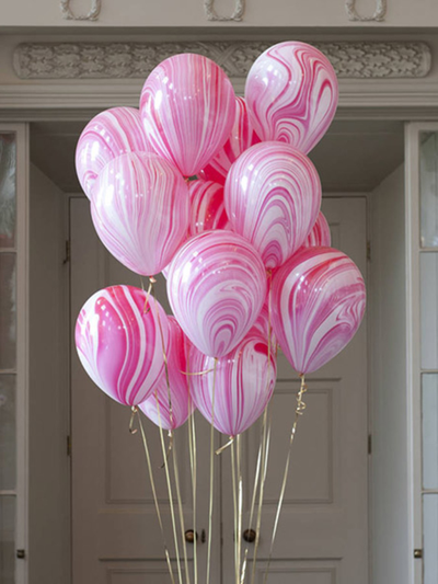 Воздушные шары "Агат" (мраморные шары)