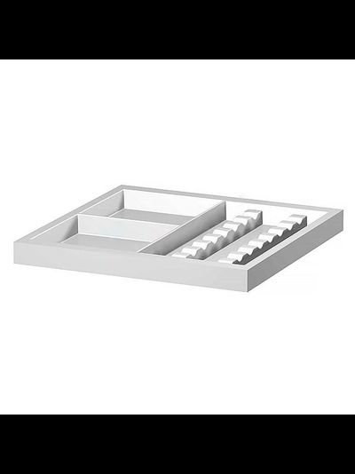 Лоток пластиковый AR-LOT3 белый в любой выдвижной ящик для столиков AR