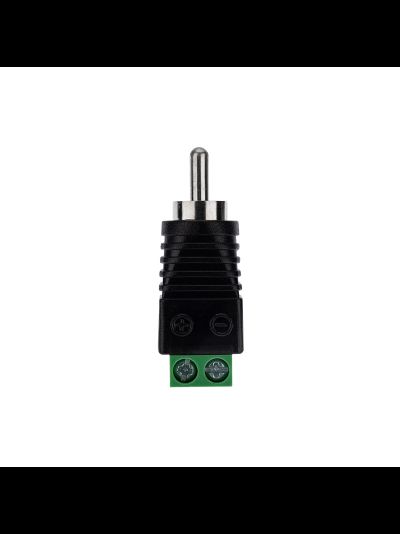 Разъем штекер RCA с клеммной колодкой  (папа)