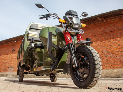 Грузовой электротрицикл Rutrike Антей-У 1500 60V1200W зеленый
