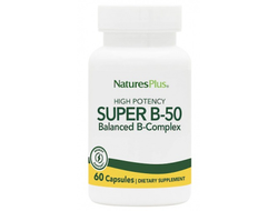 (NaturesPlus) Super B-50 Vegan Capsules - (60 капс)