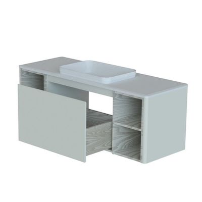 ШКАФ НИЖНИЙ КАПЕЛЛА 1400-500-4 С ВНУТРЕННИМ ВЫДВИЖНЫМ ЯЩИКОМ СТОЛЕШНИЦА НАТУРАЛЬНЫЙ МРАМОР BIANCO CARRARA