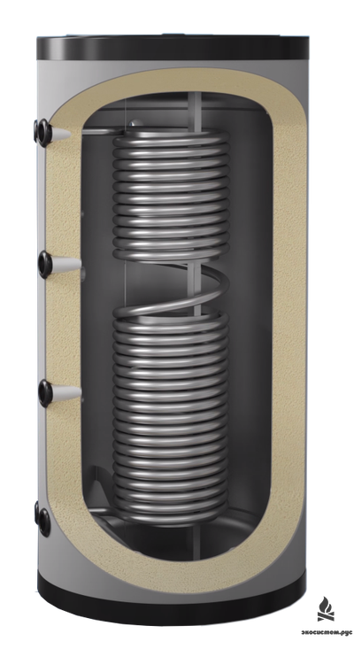 Бак аккумуляторный отопительный Eldom 750 литров с  нерж.теплообменником ГВС, неэмалированный