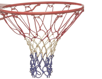 Баскетбольная сетка Atemi T4011N3 60 см, бело-красно-синяя