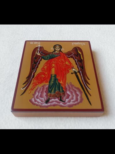 Ангел-Хранитель. Рукописная икона. 9х10,5см.