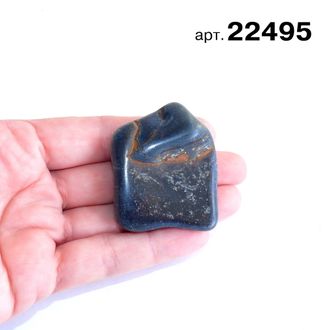 Соколиный глаз натуральный (галтовка) ЮАР арт.22495: 38,8г - 47*39*14мм