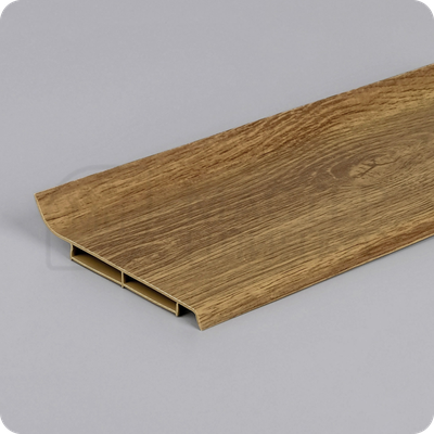 Плинтус Vilo Linela из ПВХ 407 Дуб Ньюкасл с мягким краем 16х80х2000 мм.