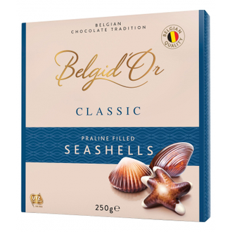 Набор конфет BelgidOr шоколадных SEASHELLS 250г