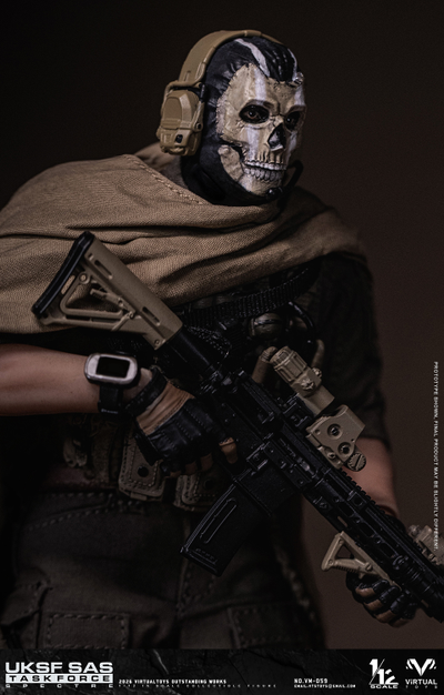 ПРЕДЗАКАЗ - Саймон "Гоуст" Райли (Призрак, Ghost, Call of Duty Modern Warfare 2019) - Коллекционная фигурка 1/12 UK SAS Task Force (VM059) - VTS TOYS ?ЦЕНА: 9700 РУБ.?