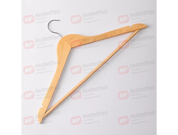 C33X Вешалка-плечики для одежды деревянная узкая с перекладиной