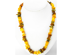 Бусы из двухцветного янтаря 02790 55 см