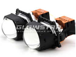 Билед модули Aozoom B-15 2024 (прямоугольные) 3.0 дюйма, 2 чипа, 5500K, 12V, 61W/77W, крепление 3R (комплект, 2шт)