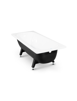 Ванна стальная ВИЗ "Reimar" белый, с опорной подставкой с полимерным покрытием,120x70x40 см.