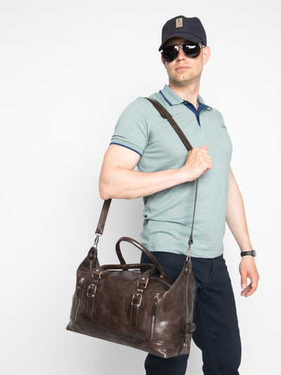 Кожаная дорожная сумка Ravenna Premium brown (арт. 4047-52)