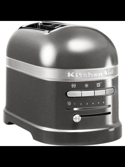 Тостер KitchenAid ARTISAN на 2 хлебца, серебряный медальон, 5KMT2204EMS
