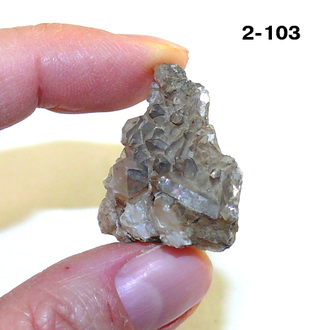Раухтопаз натуральный (микро-друза) Казахстан №2-103: 10,2г - 28*27*15мм