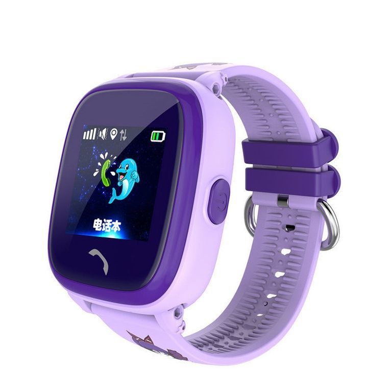 Для детей - Детские часы-телефон с GPS-трекером Smart Baby Watch DF25G  Фиолетовые