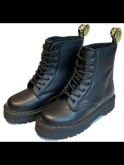 DR MARTENS JADON VINTAGE С ЧЕРНЫМ МЕХОМ БЕЗ МОЛНИИ