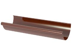 GIZA ЖЕЛОБ ВОДОСТОЧНЫЙ 120 мм, ЦВЕТ КОРИЧНЕВЫЙ
