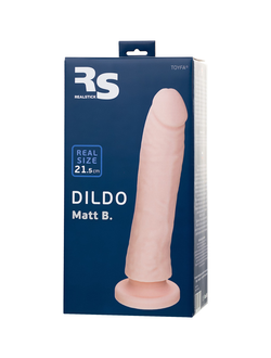 9420006 ФАЛЛОИМИТАТОР RS SILICONE - MATT B, ТЕЛЕСНЫЙ, 21,5 СМ