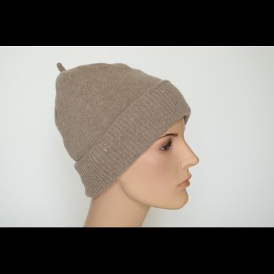 Женская шапка из кашемира с отворотом Vizio Италия 9000 CRY ореховая